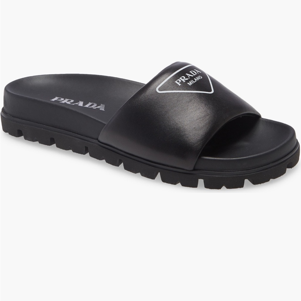 Prada Logo Slides. Size 37.5. Purchased from Nordstrom